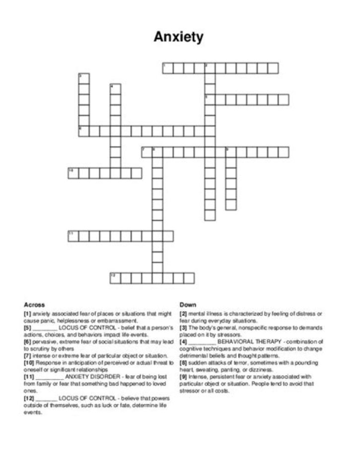 Decoding The Worry Crossword: A Journey Through Anxiety And Puzzles