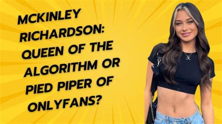 Uncover The Exclusive Content Of Mckenley Richardson On OnlyFans