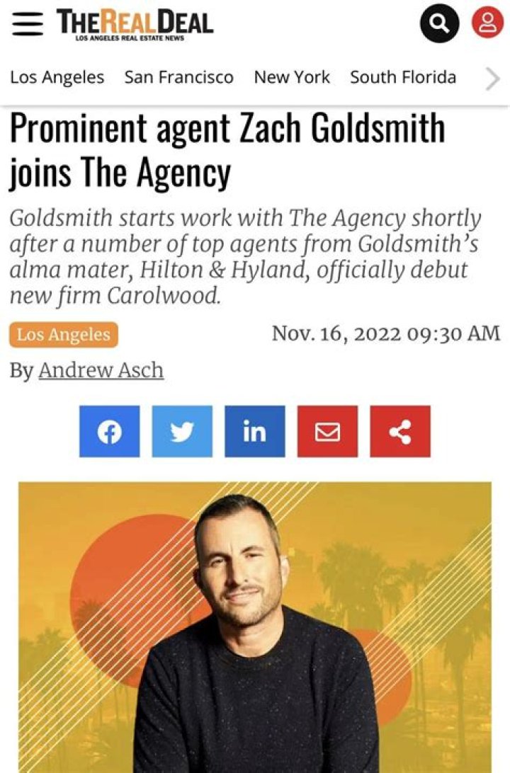 Zach Goldsmith: Unveiling The Agency Net Worth